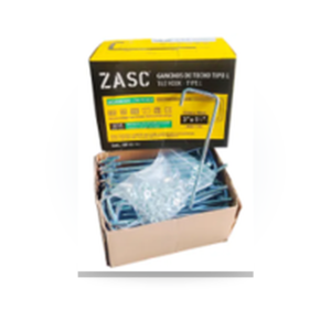GANCHO DE TECHO 2X2 CORTO X 100 UNID