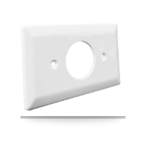 TAPA PLASTICA P/TOMA SENCILLA BLANCA