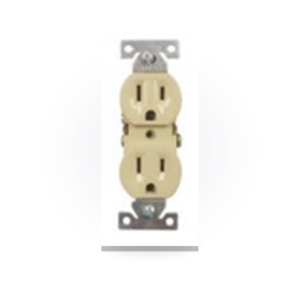 TOMA DOBLE 270 BEIGE 15 AMP